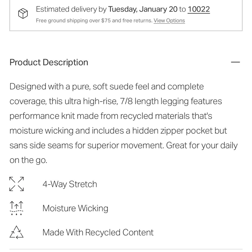 Vuori Blue Leggings - Picture 9 of 12